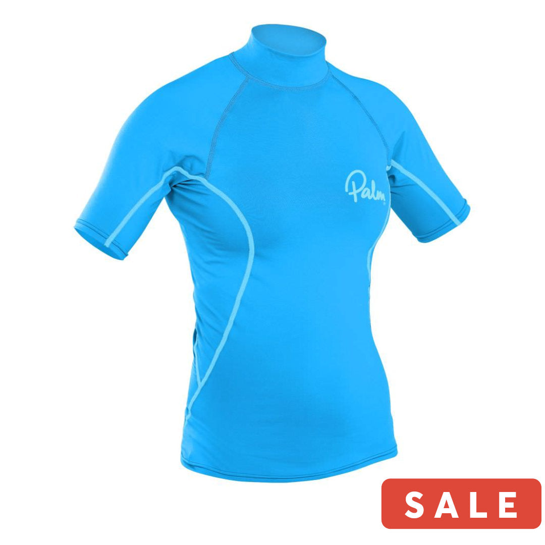 Palm Rash Guard Kurzarm Shirt Frauen