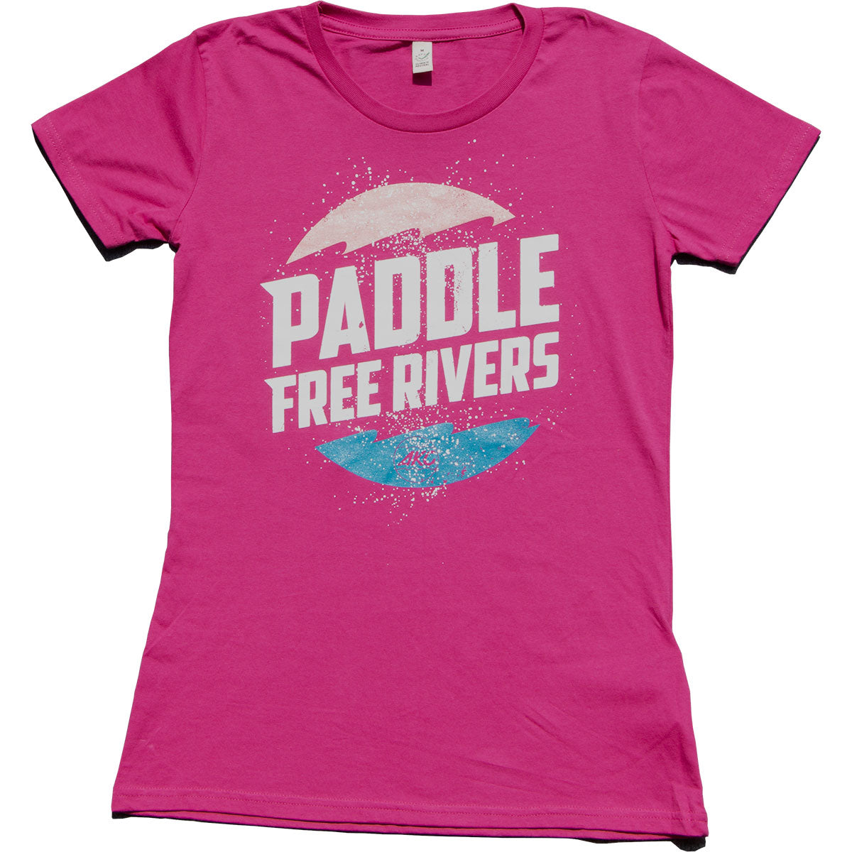 AKC T-Shirt Paddle Free Rivers Frauen