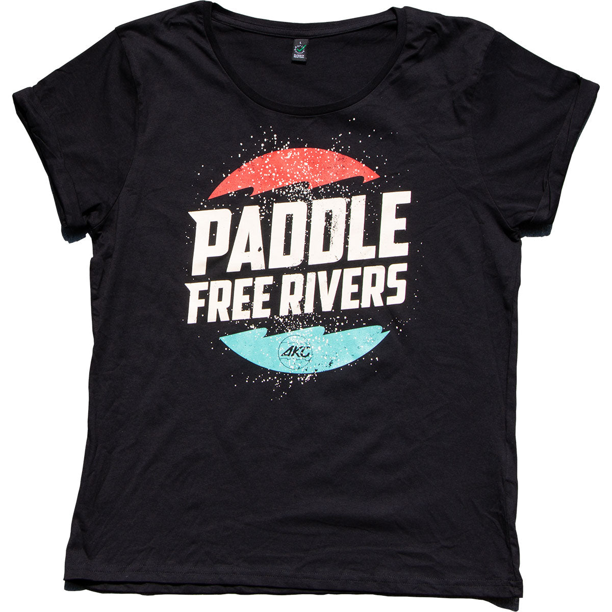 AKC T-Shirt Paddle Free Rivers Frauen