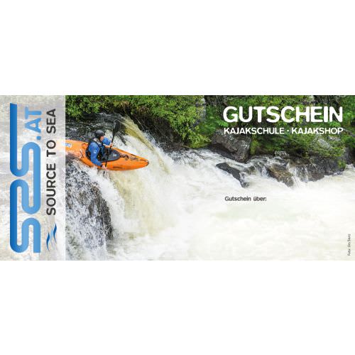 Gutschein Kajakschule Papier