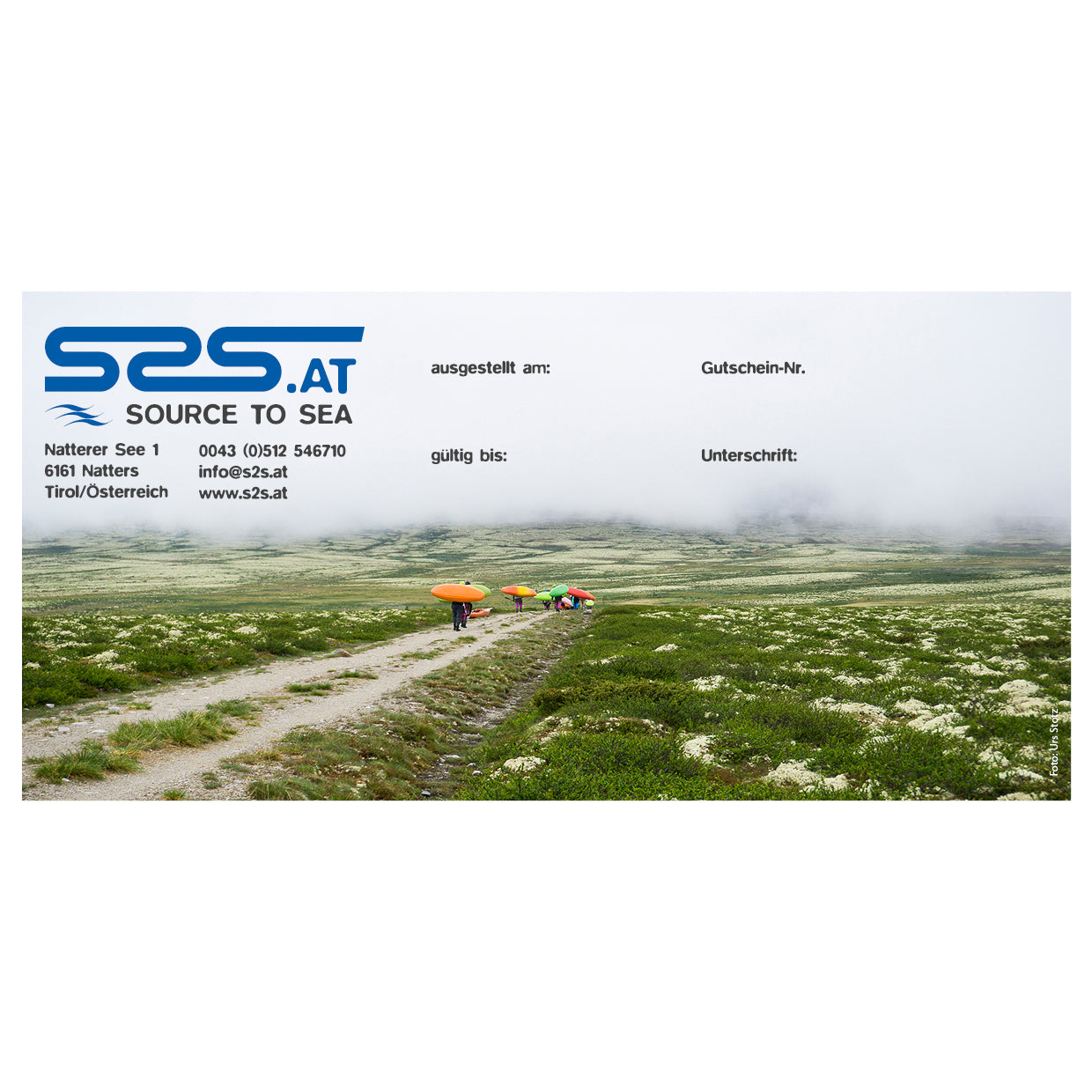 Gutschein Kajakshop Papier