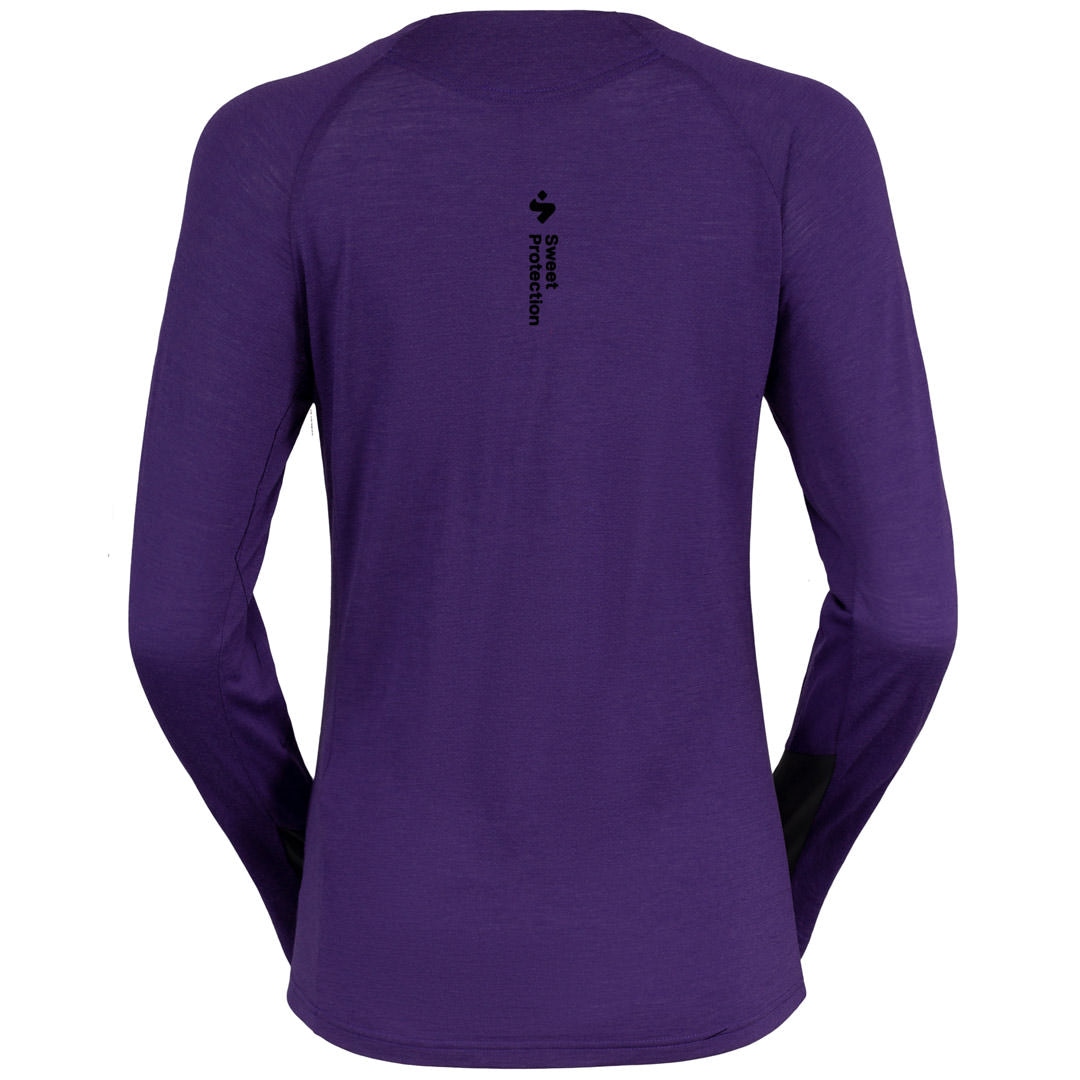 Sweet Hunter Merino Longsleeve Damen Purple Back