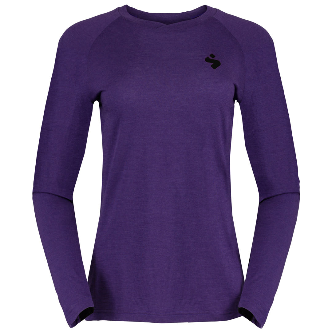 Sweet Hunter Merino Longsleeve Damen Purple Front