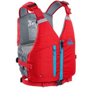 Palm Meander High-Back Schwimmweste Rot front 12270