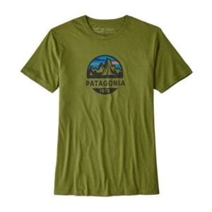 Patagonia Mens Fitz Roy Scope Organic Cotton T-Shirt Sprouted Green